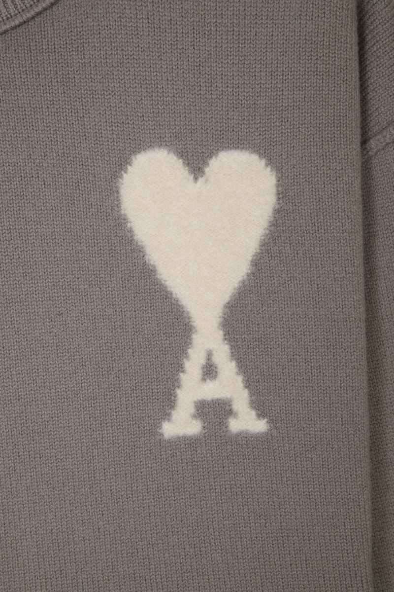 Pull ami de coeur laine Taupe