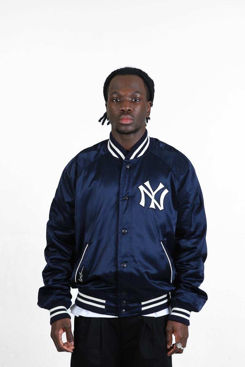 Yankees satin jacket Aviator navy