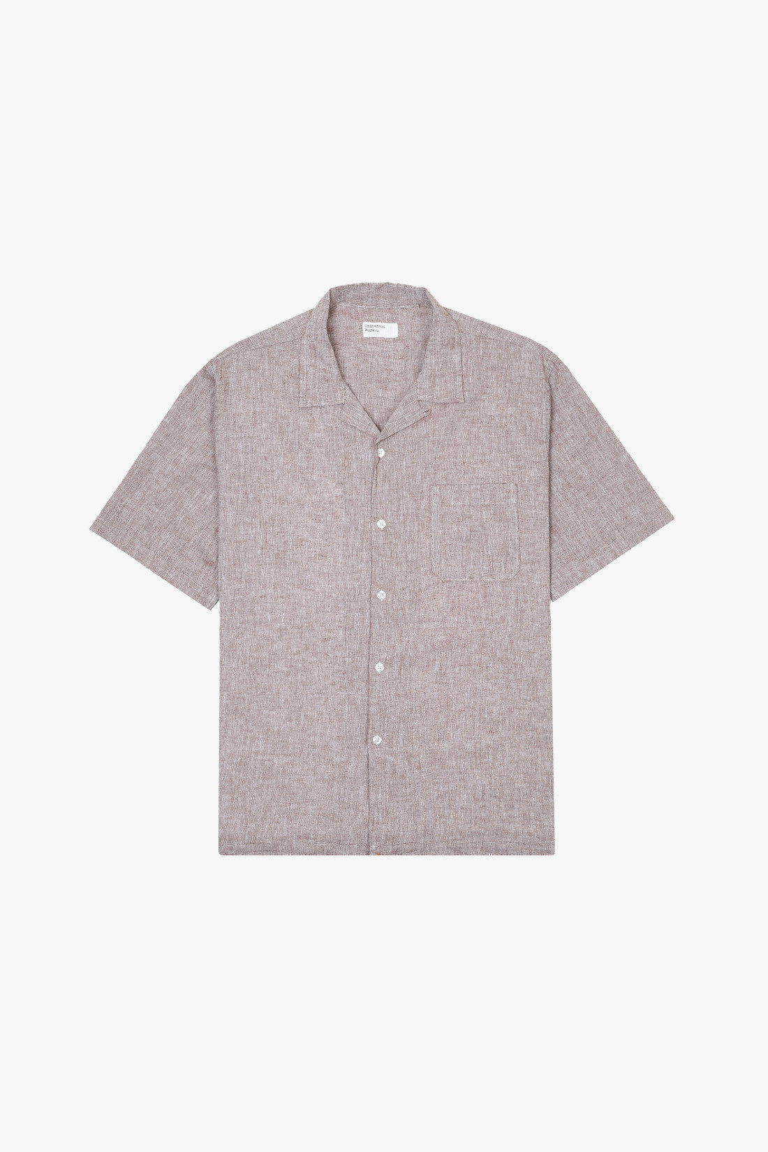 Road shirt linen mix Brown