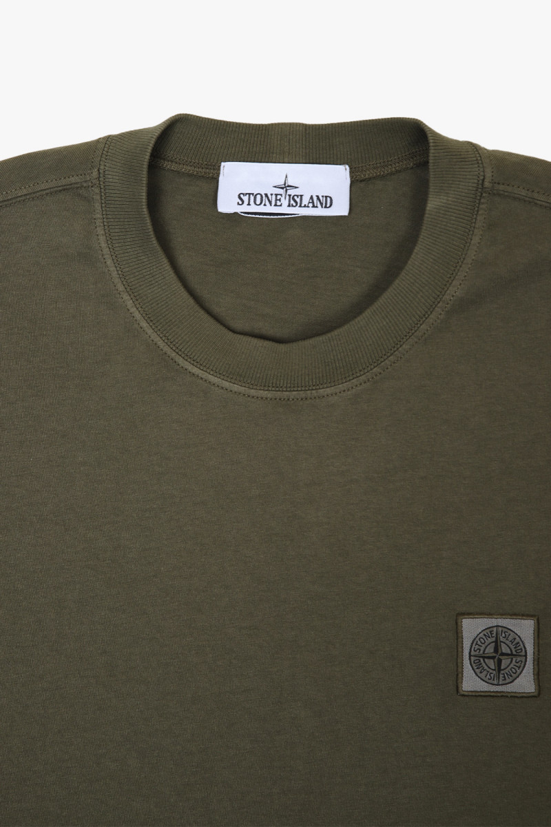 2100034 combed tee v0054 Verde militare