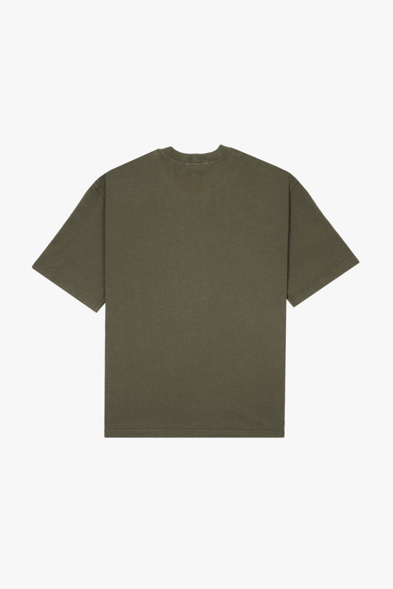 2100034 combed tee v0054 Verde militare