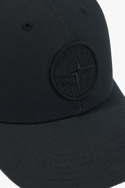 Stone island 9100996 cotton rep cap v0029 Nero - GRADUATE STORE