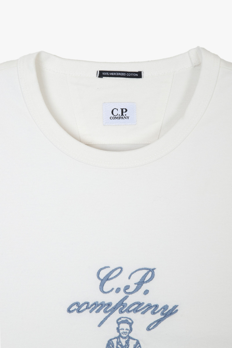 30/2 mercerized embroidery tee Gauze white