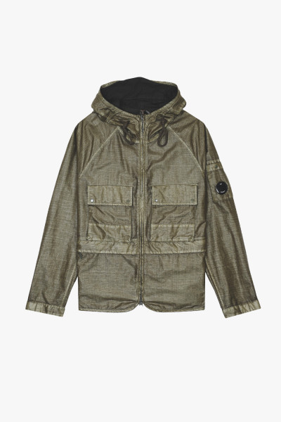 Cp company Rafia zip hooded jacket Thyme - GRADUATE STORE