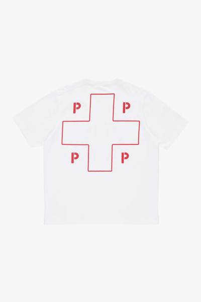 Pop trading company Lifesaver logo t-shirt White - GRADUATE STORE