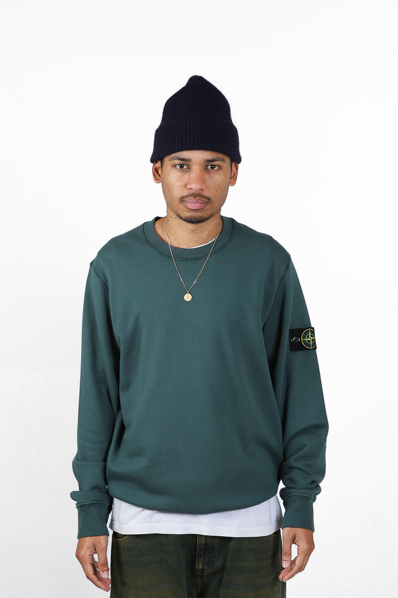 6100044 crewneck sweater v0053 Verde bottiglia