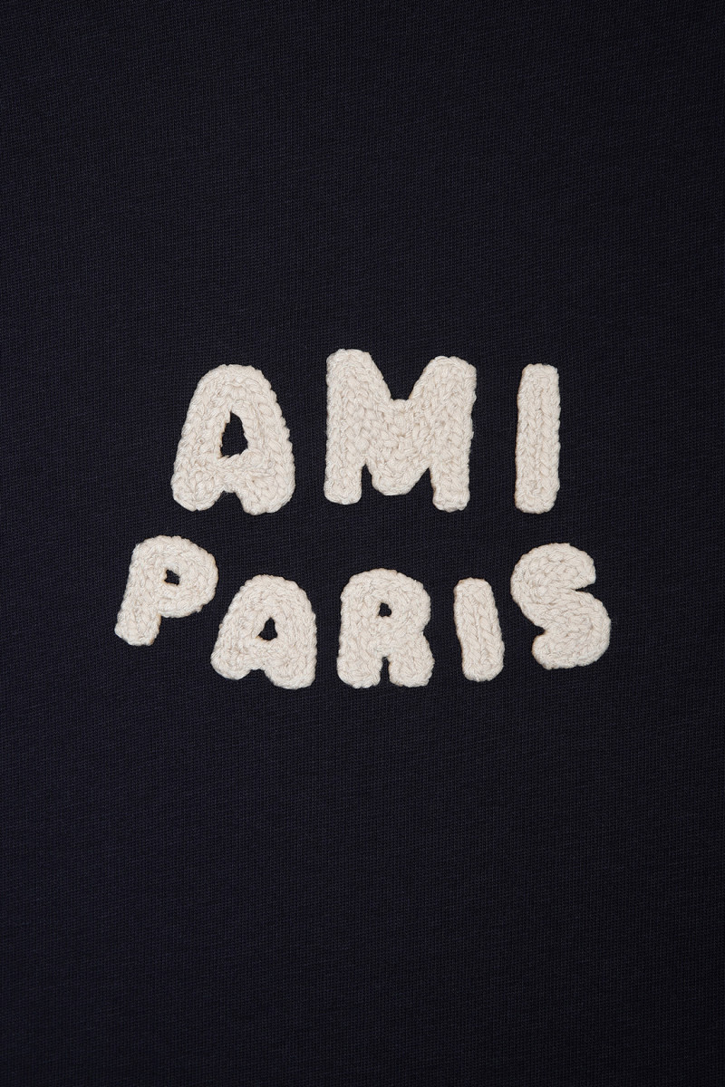 T-shirt patch ami paris Bleu marine