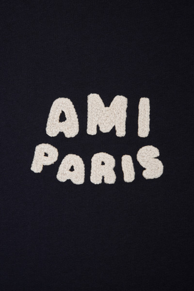 Ami T-shirt patch ami paris Bleu marine - GRADUATE STORE