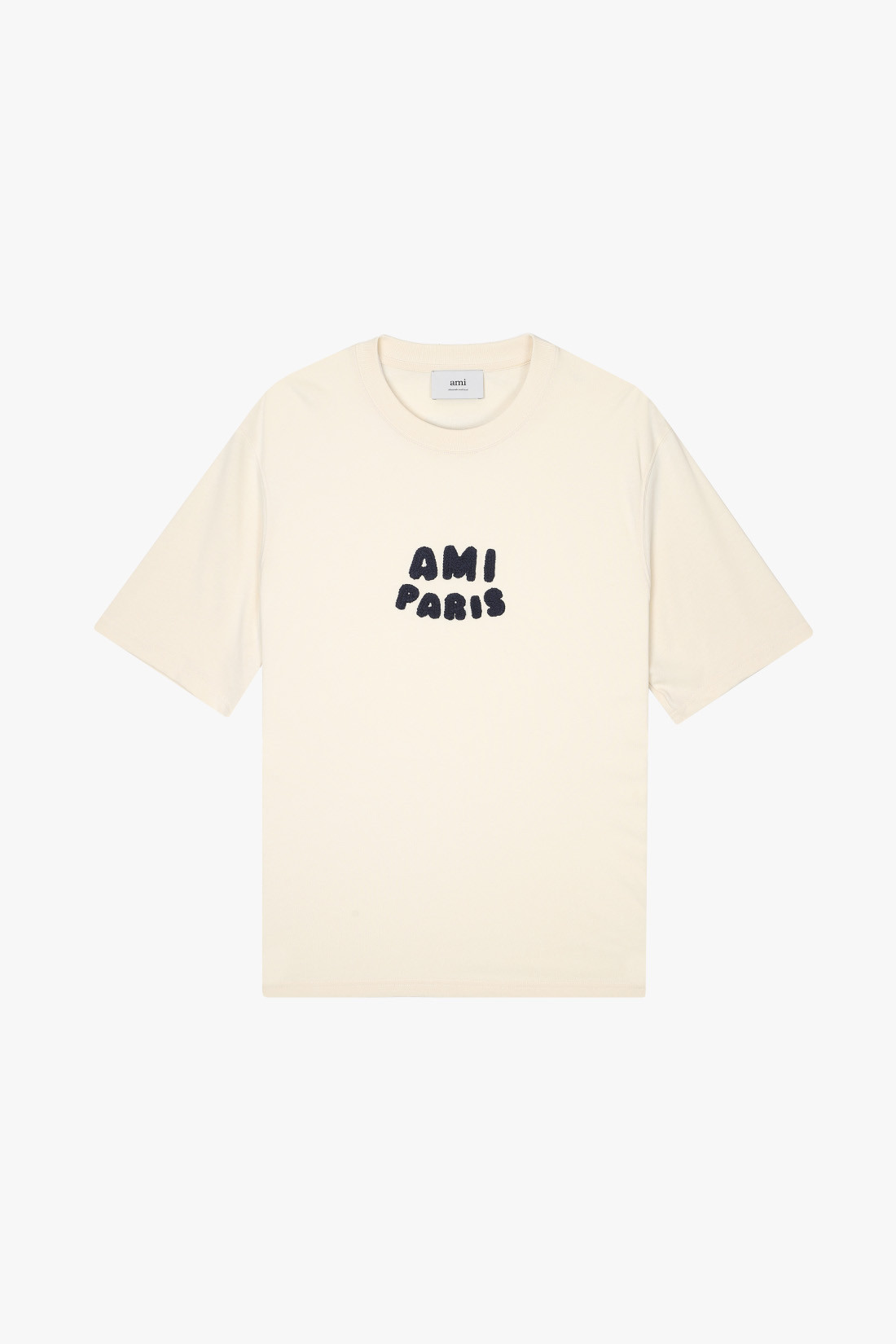 T-shirt patch ami paris Blanc creme