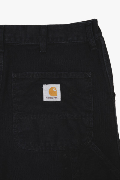 Carhartt wip Single knee pant Black stone canvas - GRADUATE STORE