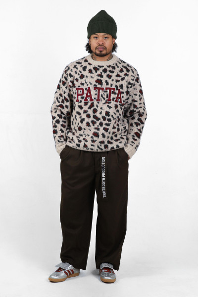 Patta leopard brushed knitted Multi