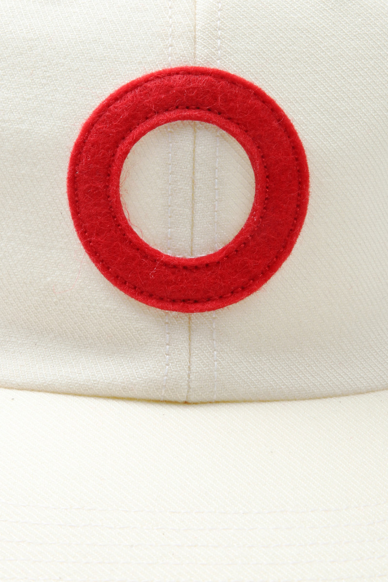 O sixpanel hat White/ haute red