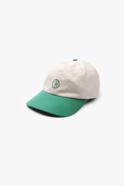 Stroke logo cap Ecru/green