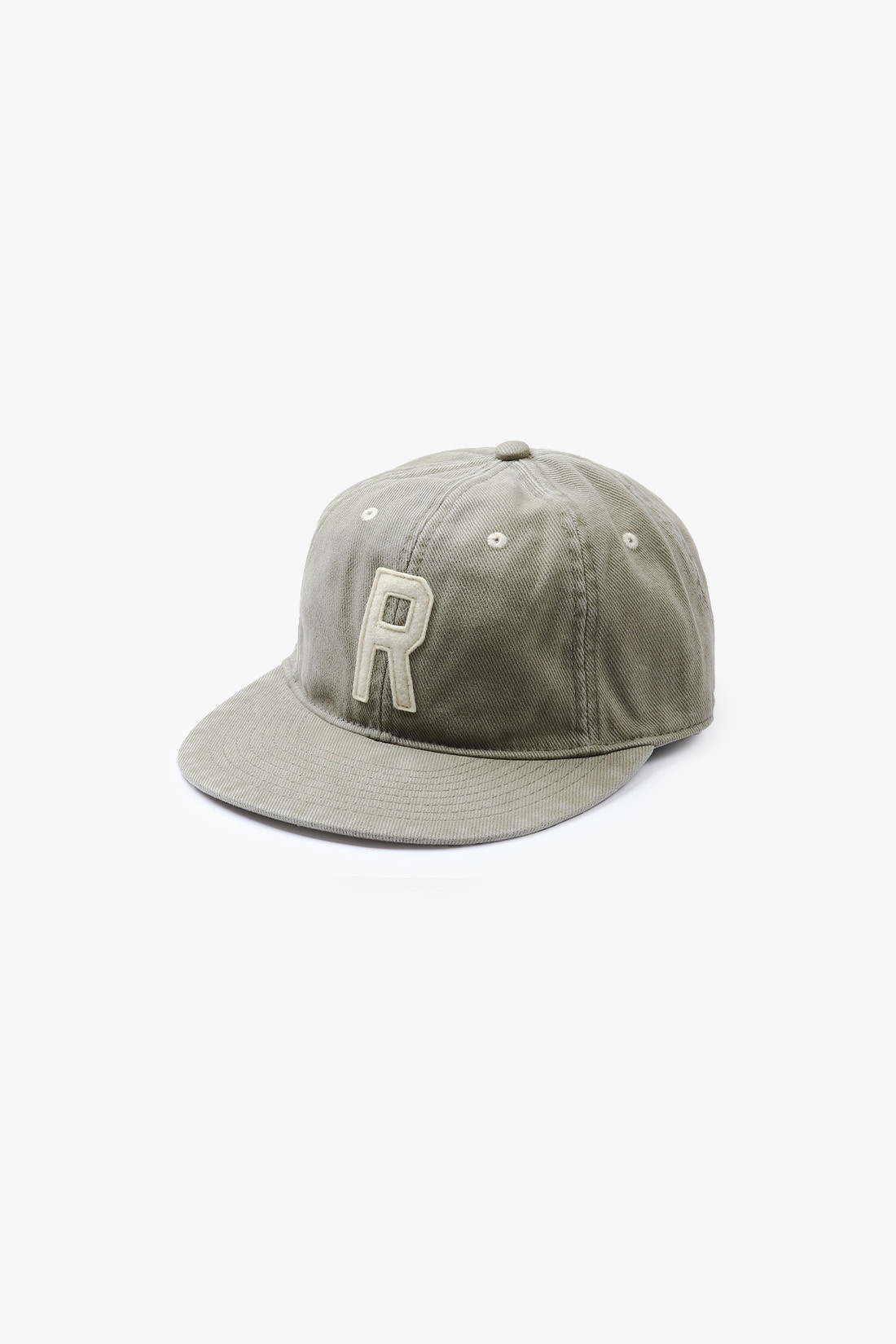 Washed twill ball cap Olive