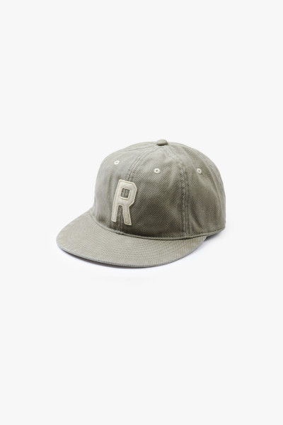 Washed twill ball cap Olive