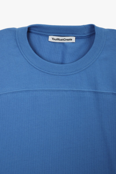 Ymc Skate t-shirt Blue/ white - GRADUATE STORE