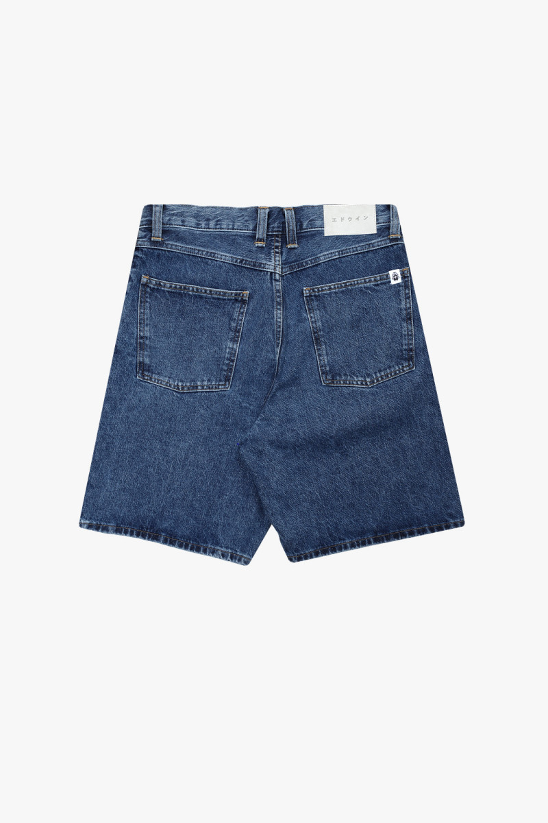 Tyrell short artic blue Mid marble wash