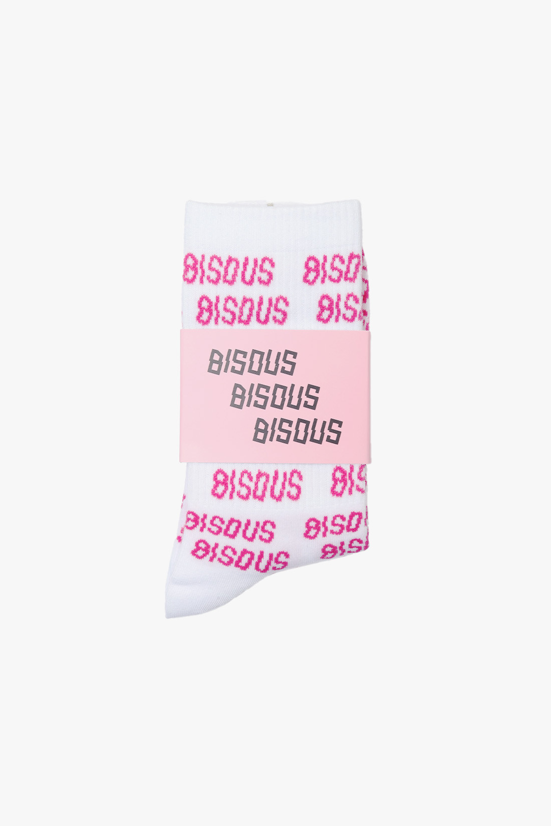 Socks all over bisous White/ pink