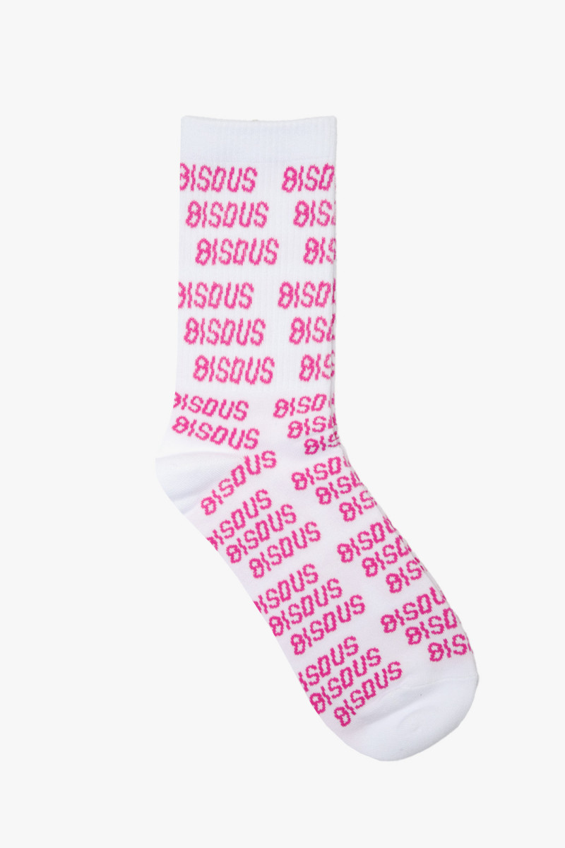 Socks all over bisous White/ pink