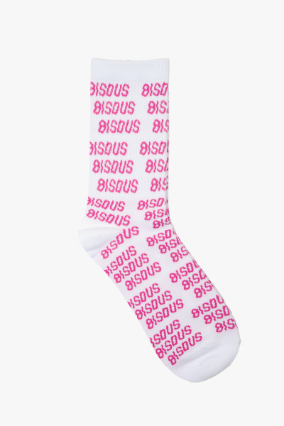 Bisous skateboards Socks all over bisous White/ pink - GRADUATE ...