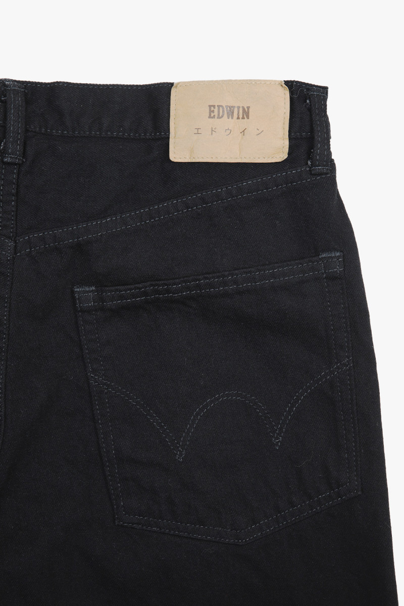 Wide pant kaihara Black unwashed