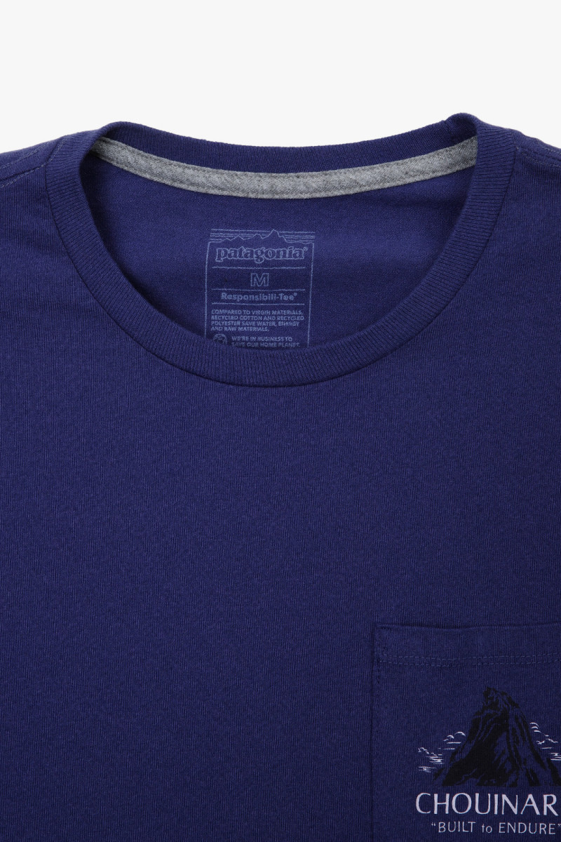 M's chouinard crest pocket tee Solstice purple