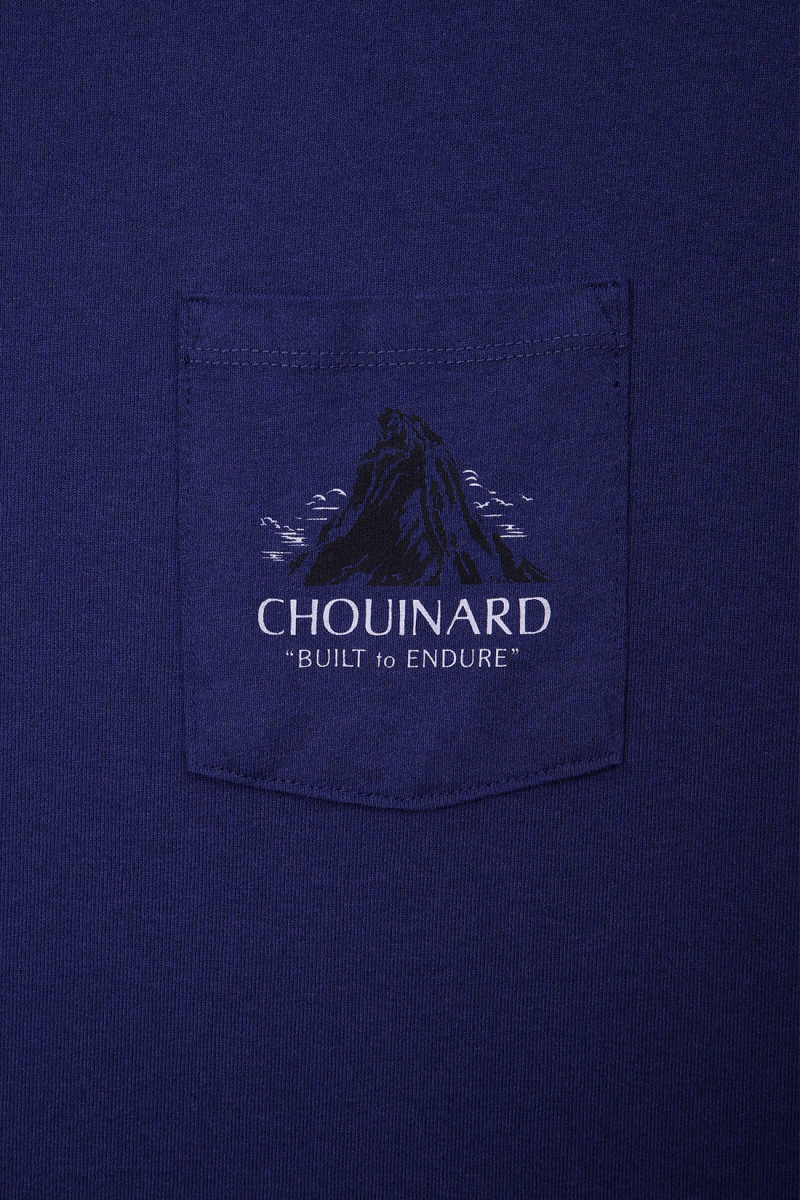 M's chouinard crest pocket tee Solstice purple