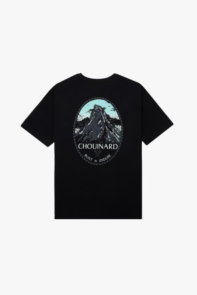 Patagonia M's chouinard crest pocket tee Ink black - GRADUATE STORE