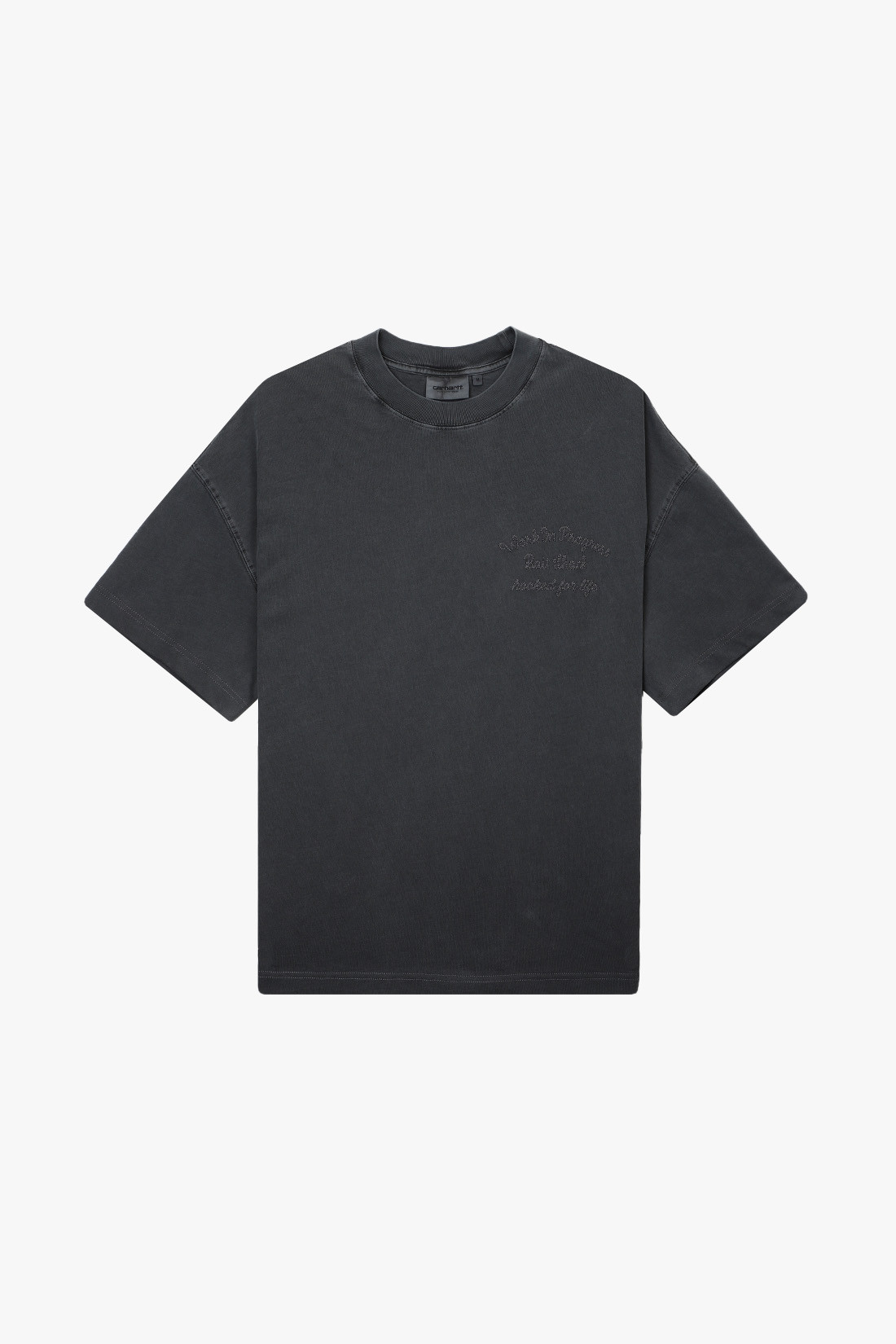 S/s bait shack tee Black garment dyed