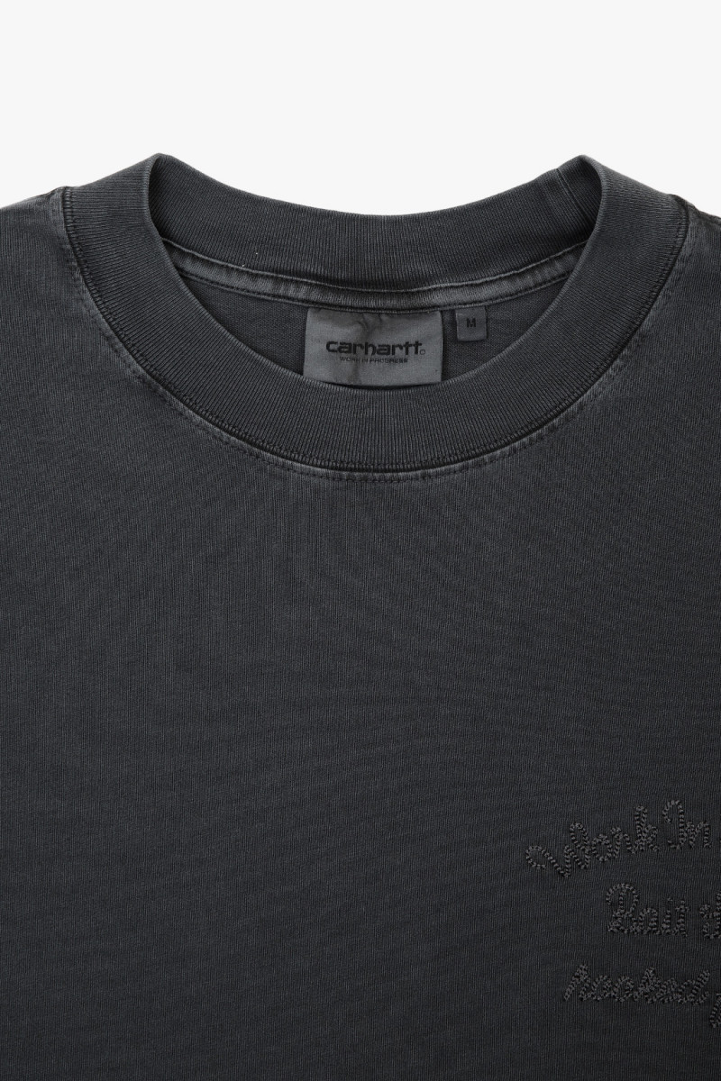 S/s bait shack tee Black garment dyed