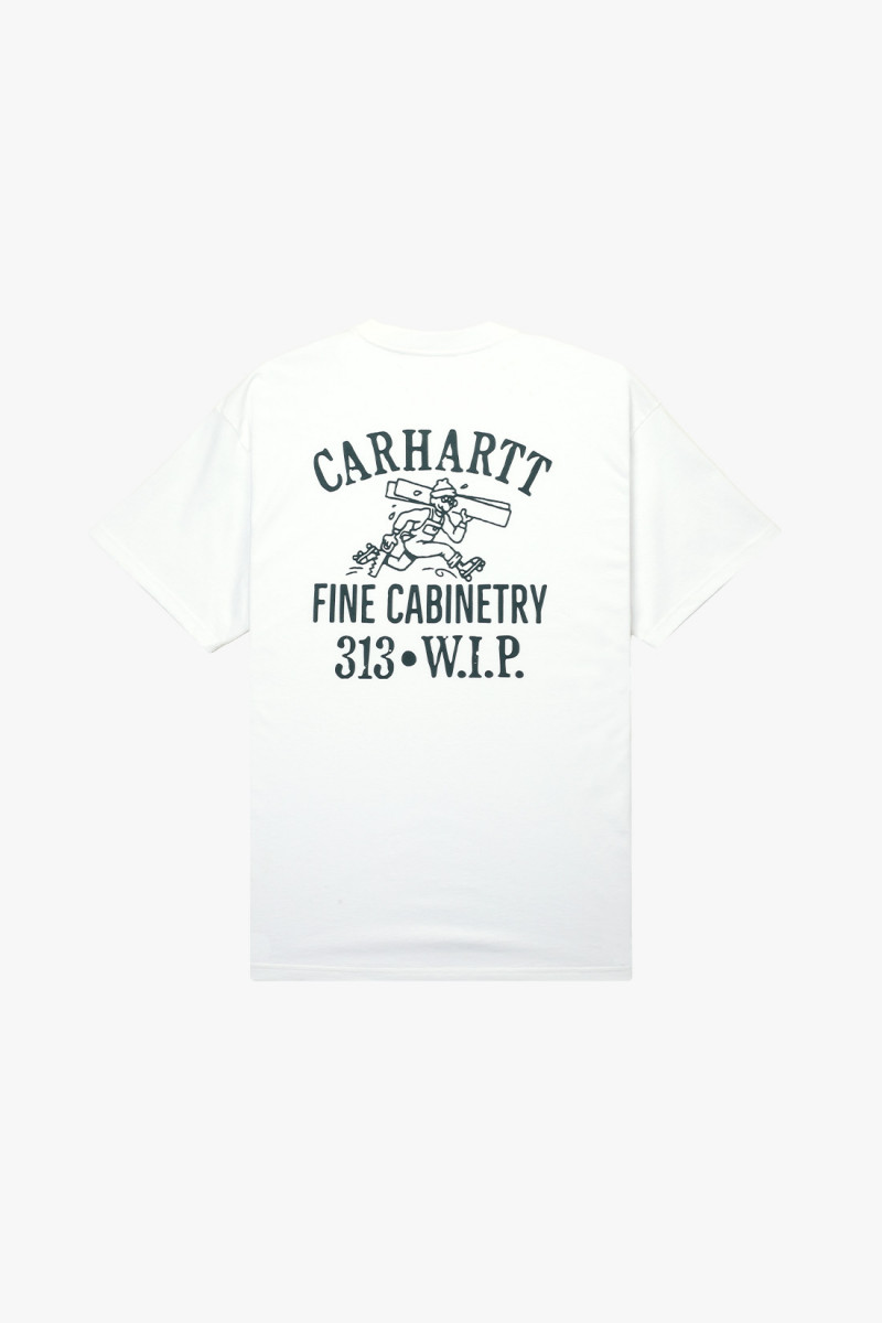 S/s cabinetry tee White/black