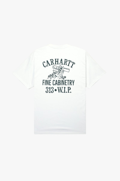 Carhartt wip S/s cabinetry tee White/black - GRADUATE STORE