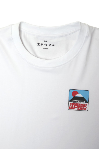 Edwin Sunset on fuji san tee White - GRADUATE STORE