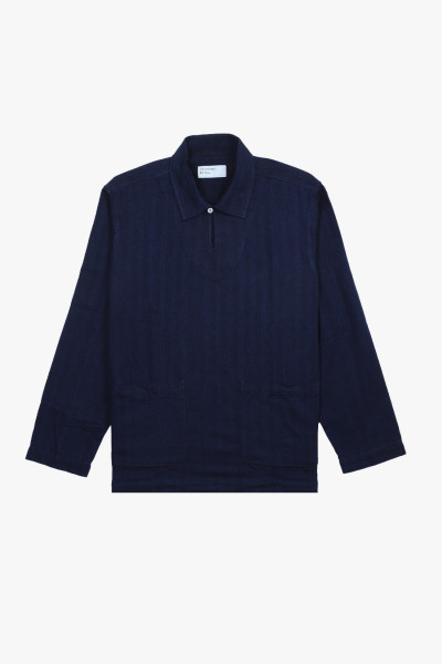 Button through polo Navy