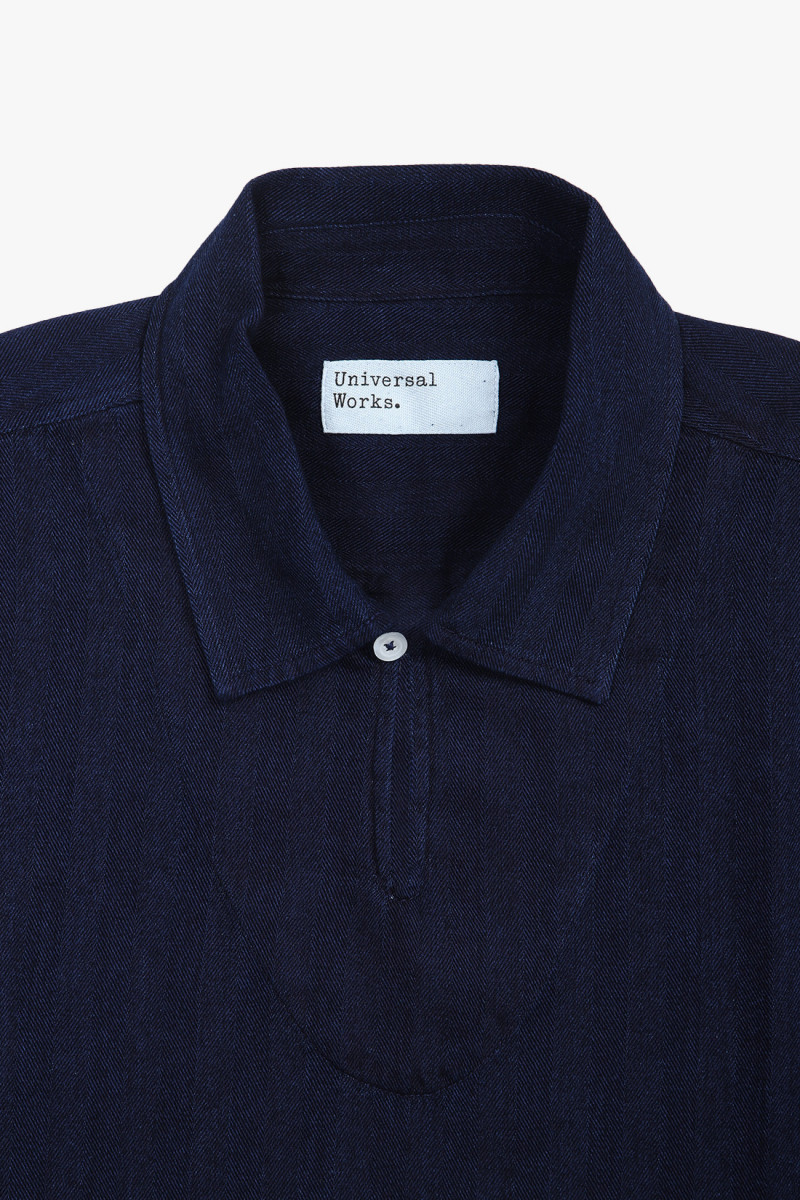 Button through polo Navy