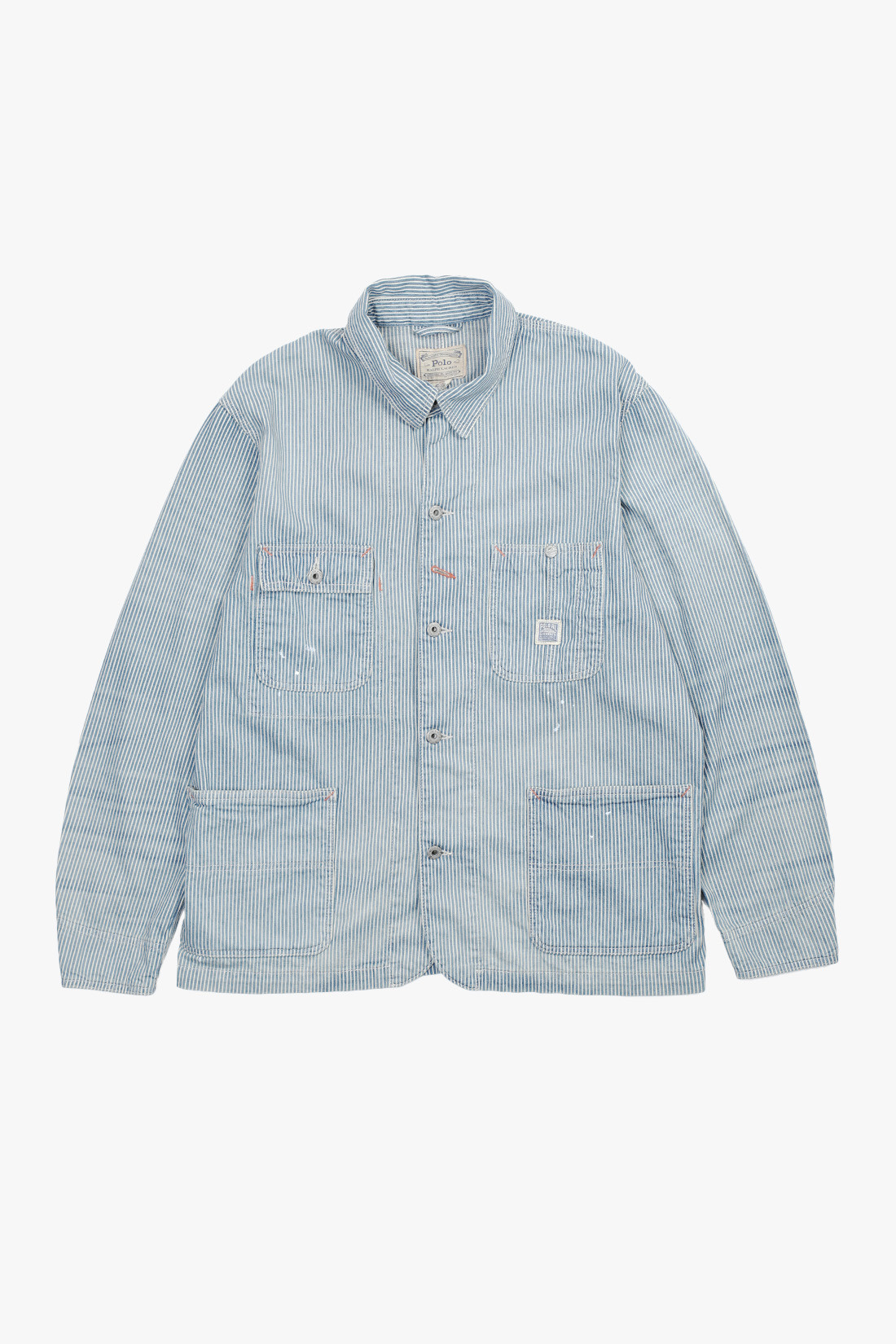 Utility jacket indigo hickory Blue