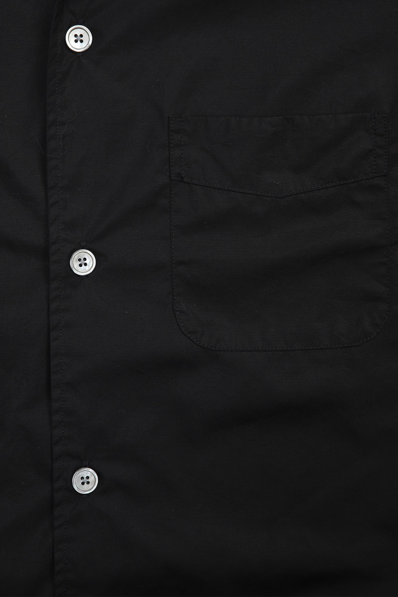 Heusen shirt shortsleeve Black poplin