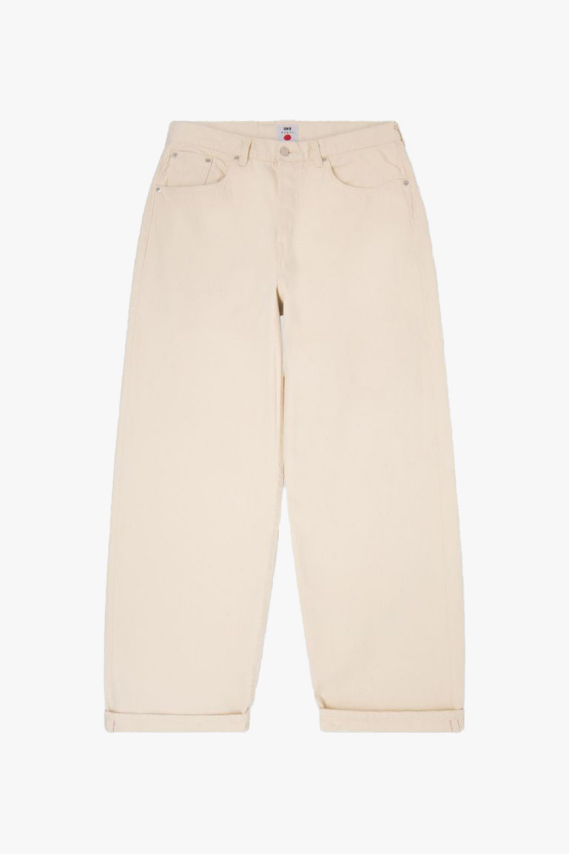 Wide pant red selvedge Natural