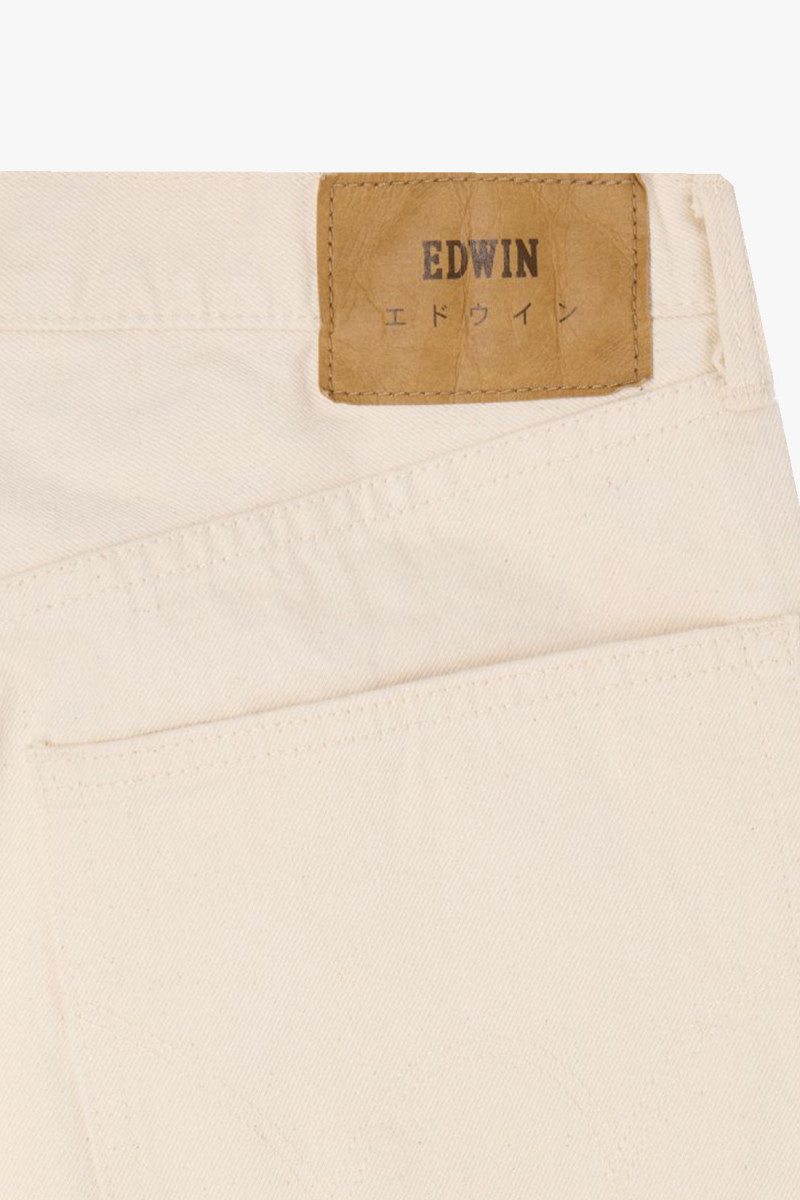 Wide pant red selvedge Natural