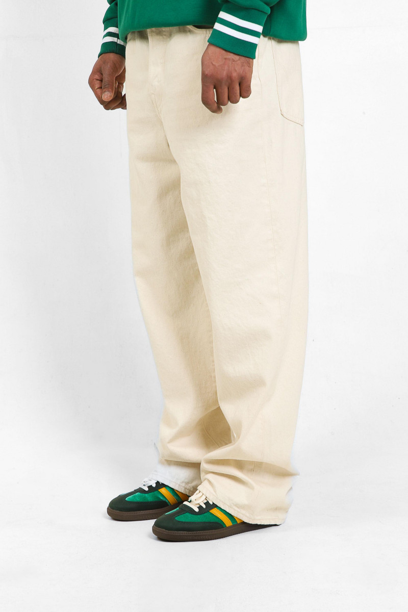 Wide pant red selvedge Natural