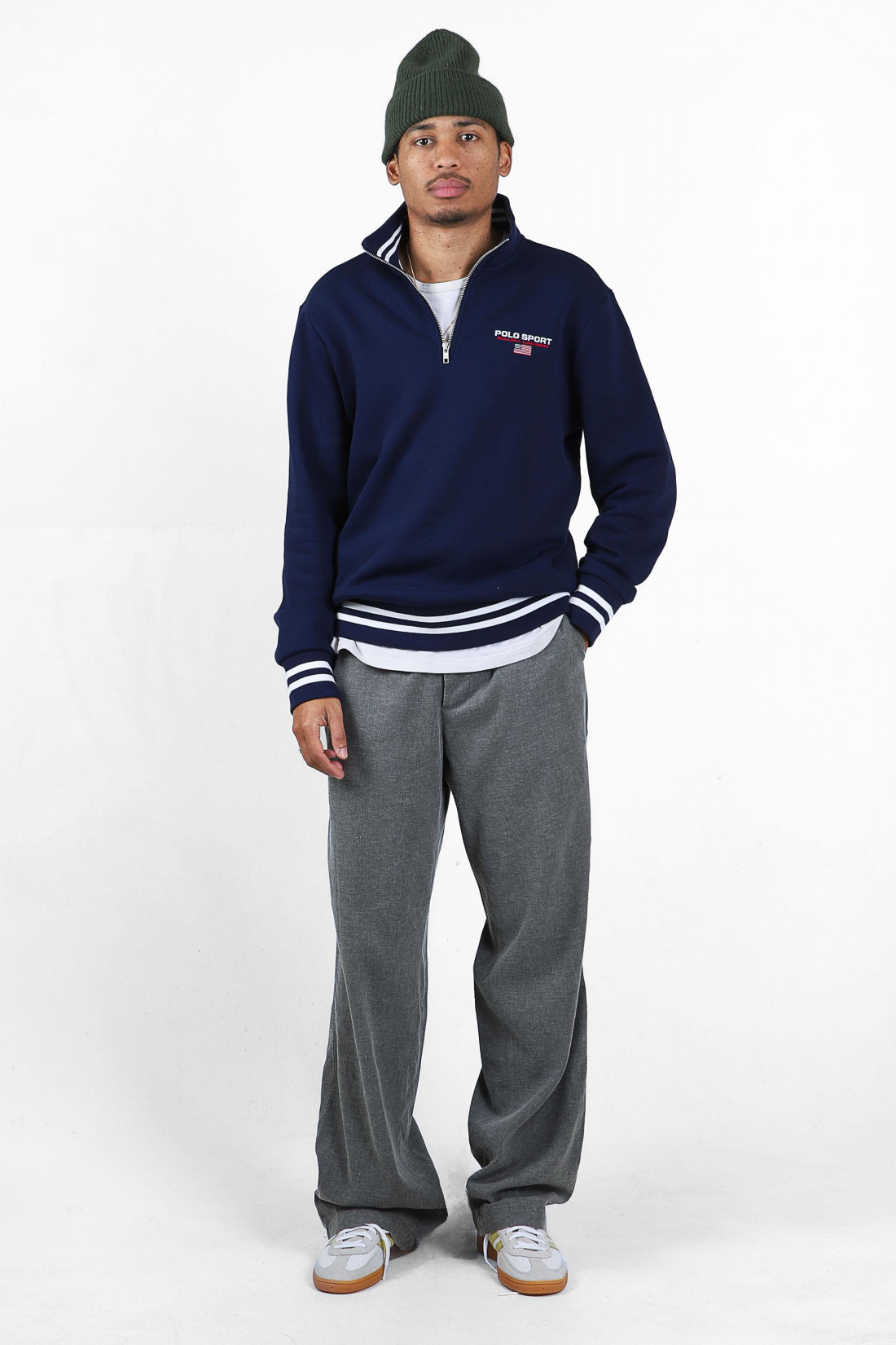 Polo sport half zip sweat Navy