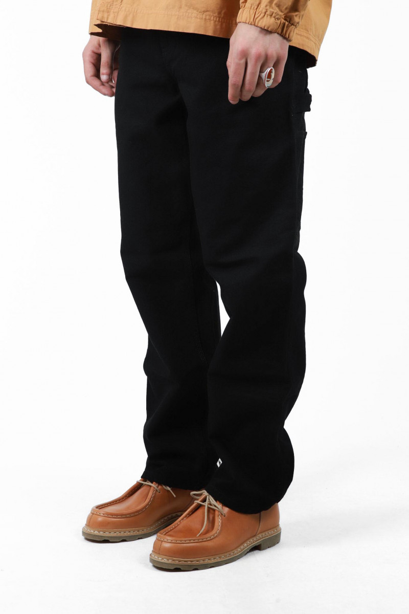 Single knee pant Black stone canvas