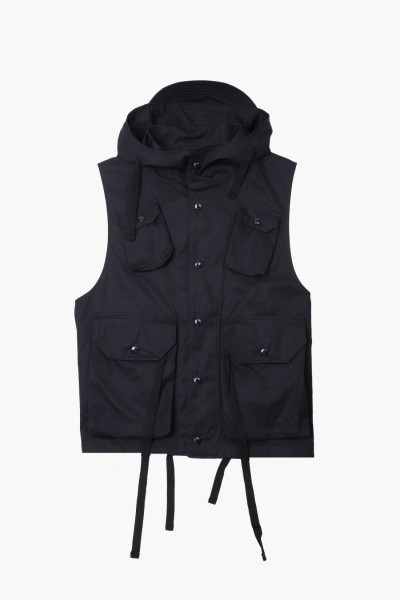 Engineered garments Field vest ventile twill Dk navy - GRADUATE ...