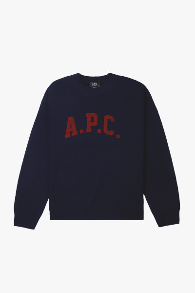 A.p.c. Pull jay Dark navy - GRADUATE STORE