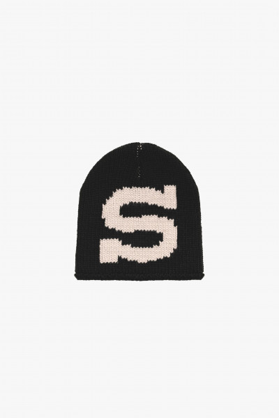 Skullcap knit burly s Black