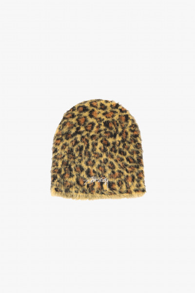 Skullcap leopard pattern Brown