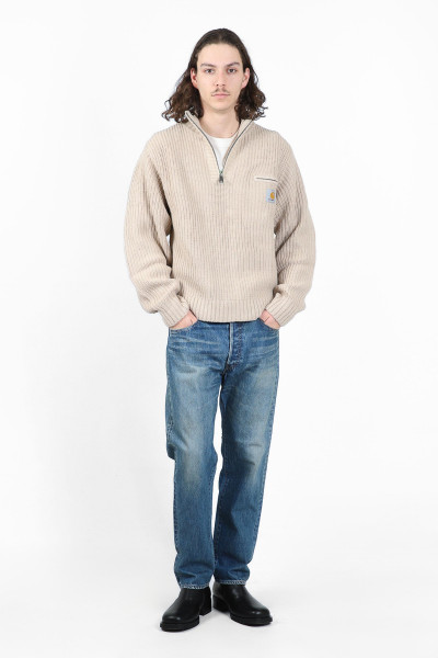 Detroit half zip sweater Fleur de sel