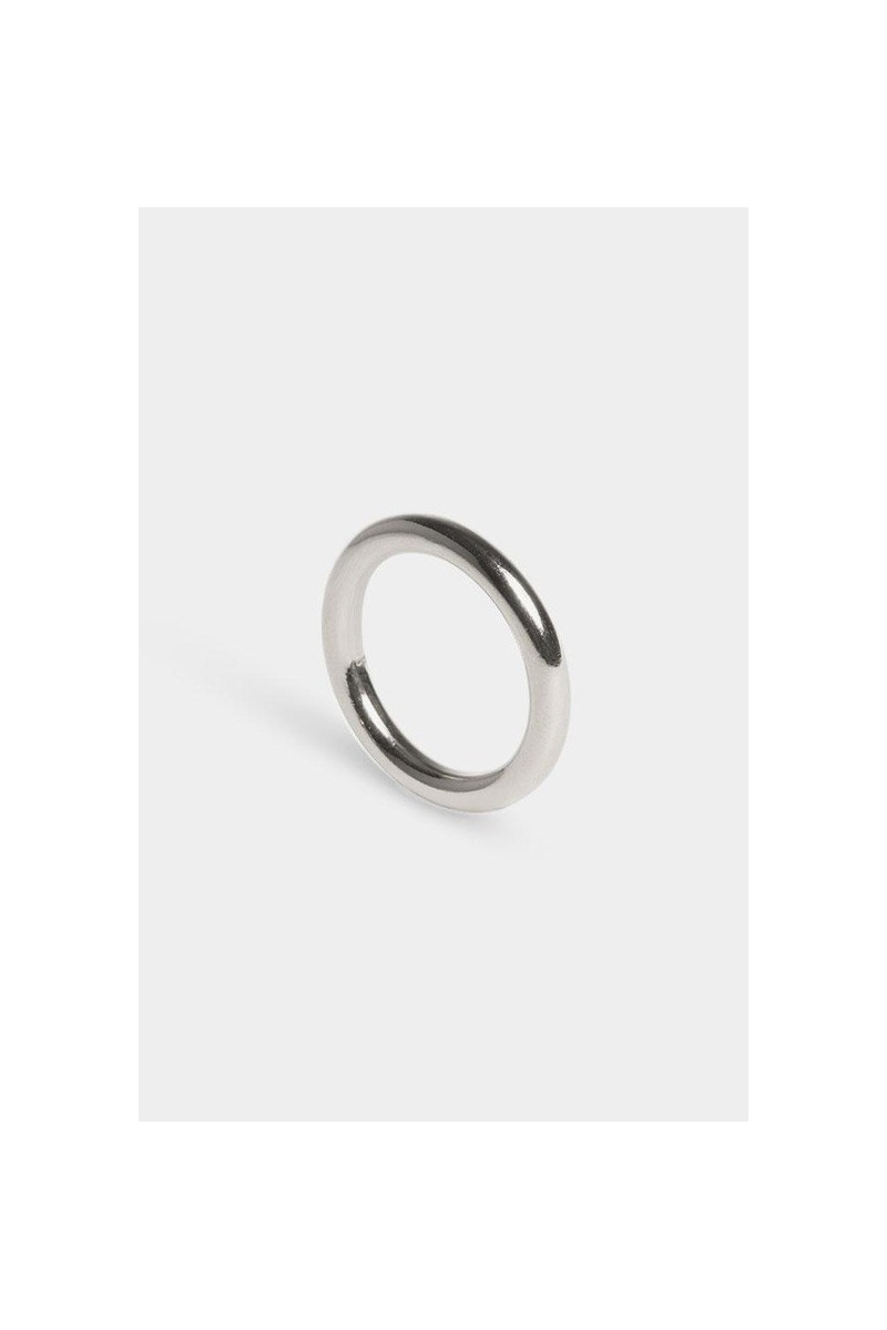 Ring facet round Silver