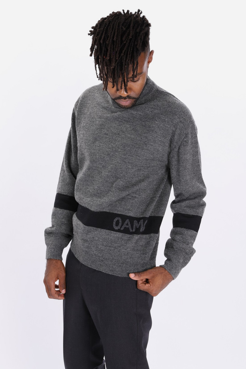 G.i. sweater knitted Grey black 031