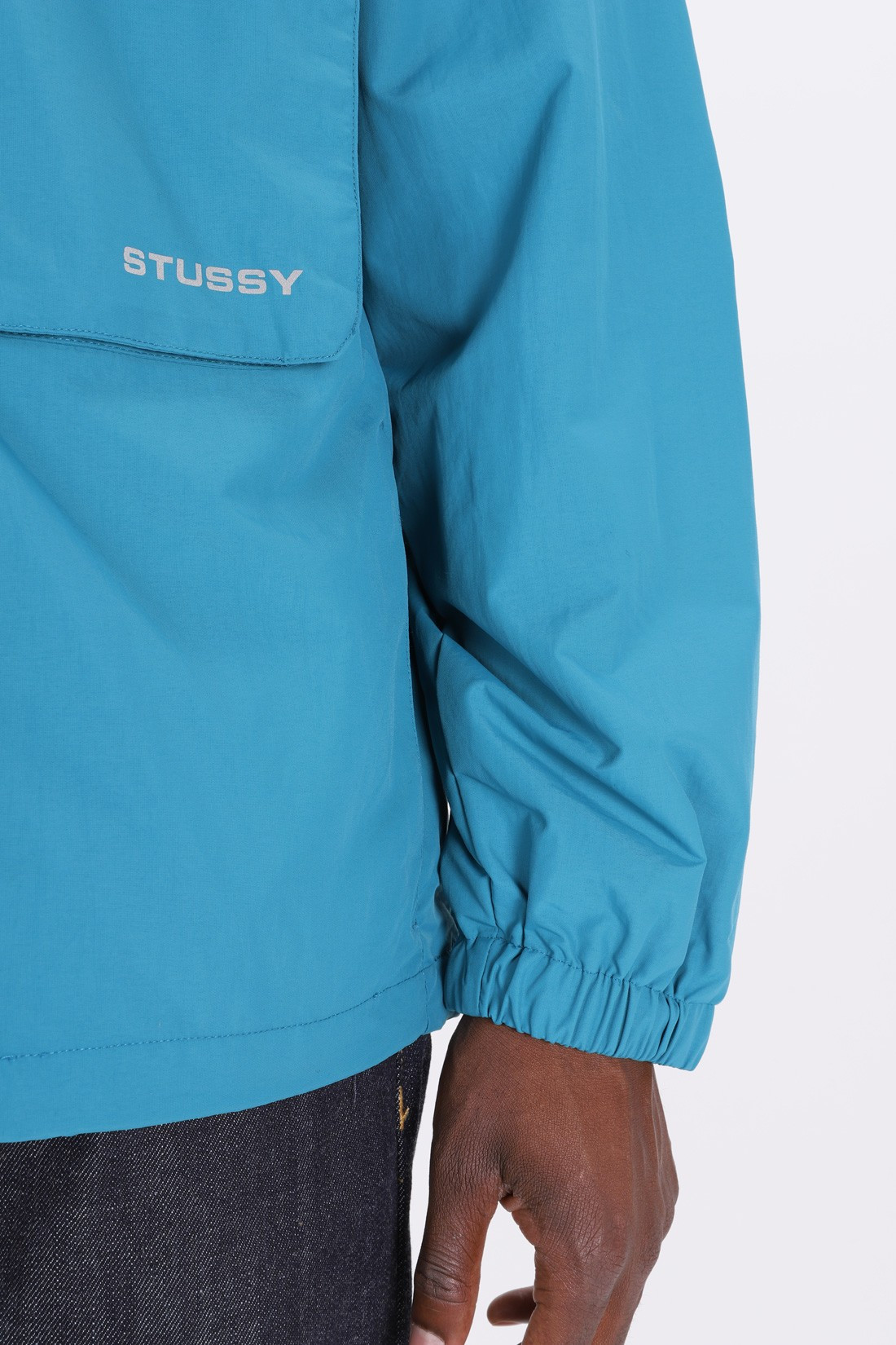 STUSSY / Big pocket shell jacket Teal